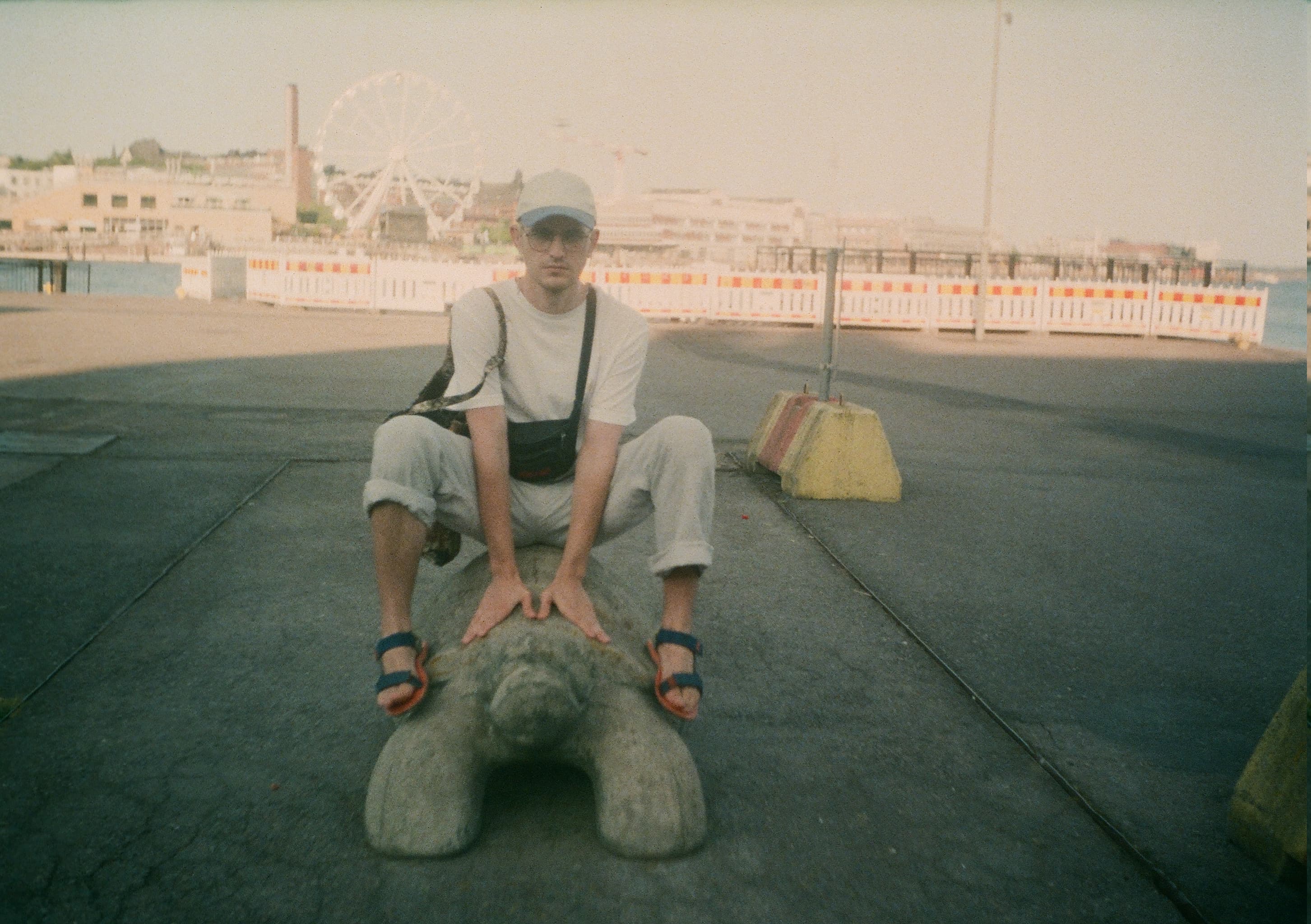 Me on a concrete turtle